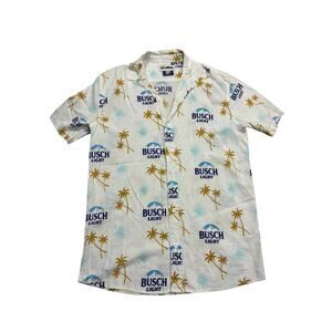 Tipsy Elves Busch Light Men's Casual Button Up Vacation